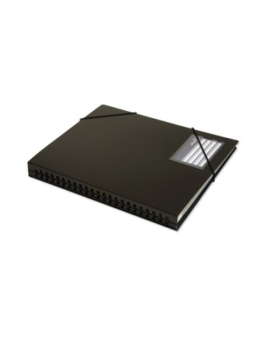 CARPETA 30 FUNDAS RE-ORGANIZER NEGRO
