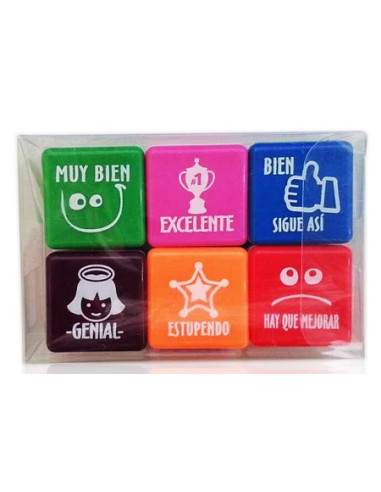 SET 6 SELLOS PROFESOR CASTELLANO