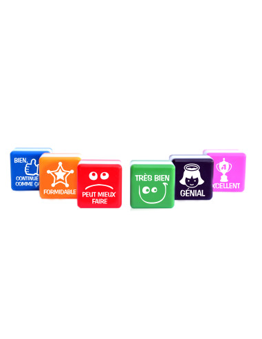 SET 6 SELLOS PROFESOR FRANCÉS