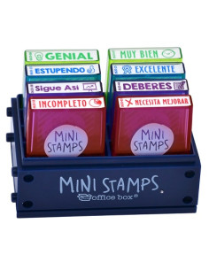 SET 8 MINI SELLOS CASTELLANO