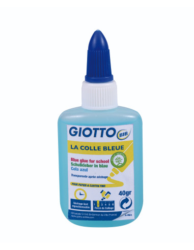 PEGAMENTO GIOTTO COLA AZUL 40 g