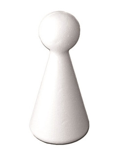 PEÓN POREXPAN 15 cm. 2 Uds.