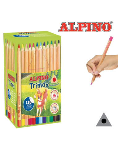 LÁPICES COLORES ALPINO TRIMAX ECONOMY...