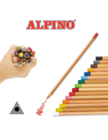 LÁPICES COLORES ALPINO TRIMAX ECONOMY...