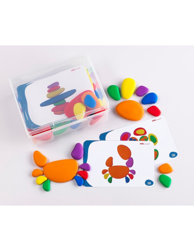 PIEDRAS DE COLORES 36 uds