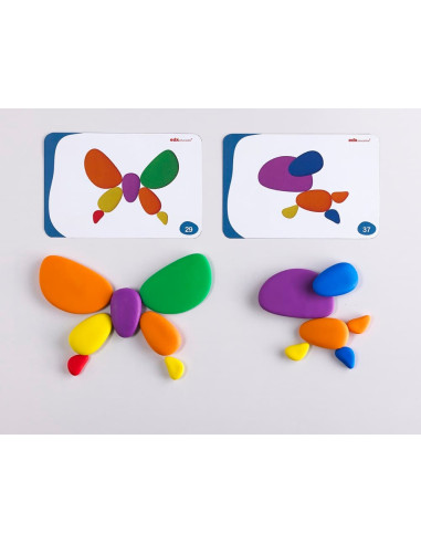 PIEDRAS DE COLORES 36 uds