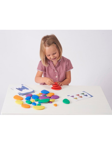 PIEDRAS DE COLORES 36 uds