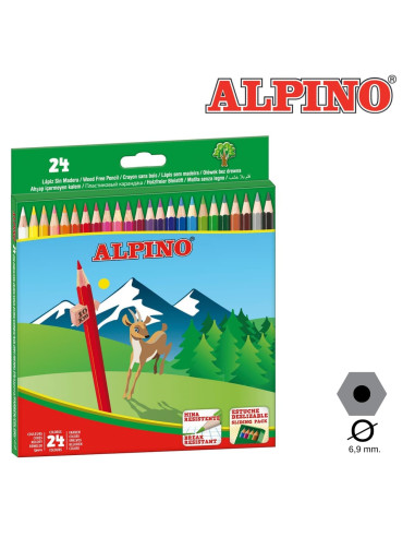 LÁPICES COLORES ALPINO 24 colores...