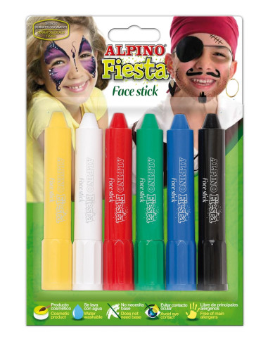 MAQUILLAJE FACE STICK ALPINO 6 sticks