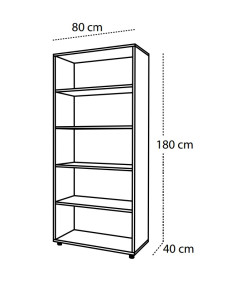 MUEBLE ALTO CON 5 ESTANTERIAS 2