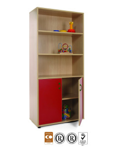 MUEBLE CON ESTANTES Y ARMARIO
