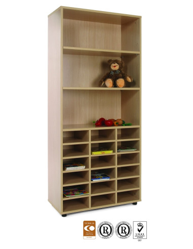 MUEBLE CASILLERO ALTO CON ESTANTES