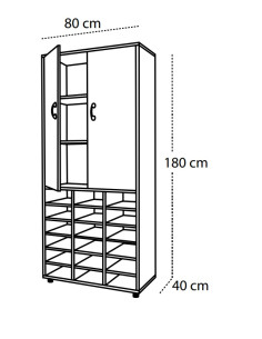 MUEBLE ALTO CON ARMARIO Y... 2