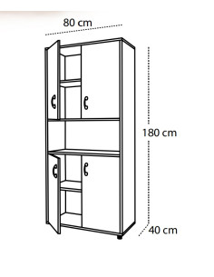 MUEBLE ALTO CON HUECO CENTRAL 2