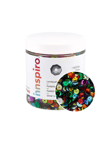 LENTEJUELAS PLATEADAS MEZCLADAS