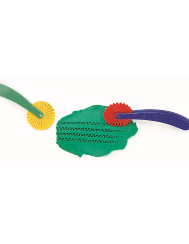 CORTADOR PLASTILINA DENTADO 3 uds