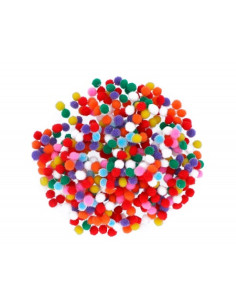 POMPONES 5 mm. COLORES...