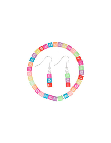 CUENTAS CUBO LETRAS COLORES