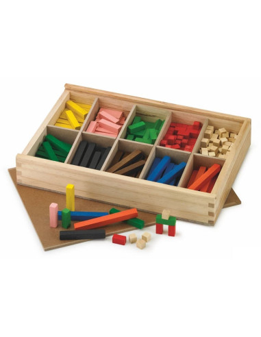 CAJA REGLETAS MADERA FAIBO 300 PIEZAS...