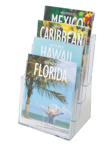 PORTAFOLLETOS A4 CON 4 POSICIONES