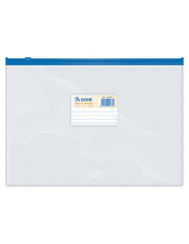 BOLSA ZIPPER Fº APAISADO AZUL 24 Uds.