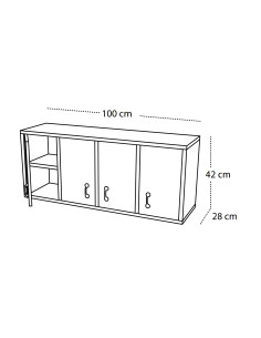MUEBLE CASILLERO CON PUERTA 2