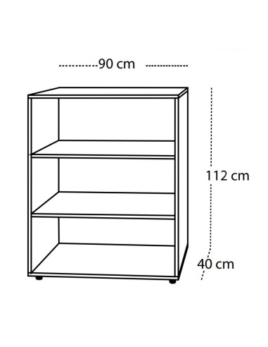 MUEBLE INTERMEDIO 3 ESTANTERIAS