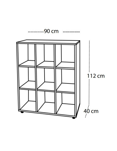 ESTANTERIA 9 CASILLAS