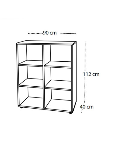 MUEBLE ABIERTO 6 CASILLAS