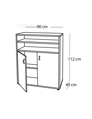 ARMARIO Y ESTANTERIA SUPERIOR