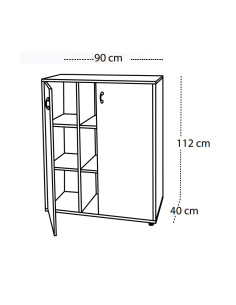 ESTANTERIA CON ARMARIO 2