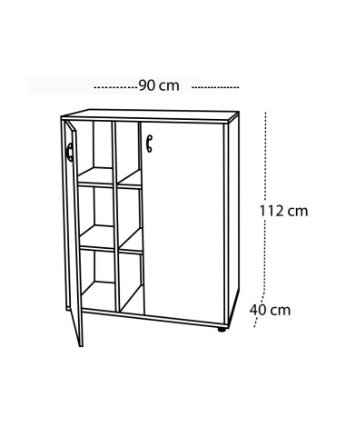 ESTANTERIA CON ARMARIO