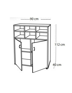 ARMARIO CON CASILLERO 2