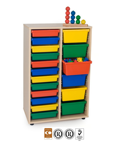 MUEBLE CUBETERO 2 COLUMNAS