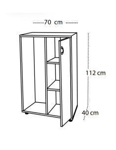 MUEBLE CUBETERO CON ARMARIO 2