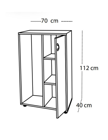 MUEBLE CUBETERO CON ARMARIO