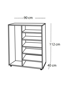 MUEBLE ABIERTO CON ESTANTES... 2