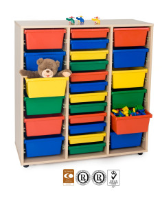 MUEBLE CUBETERO 3 COLUMNAS