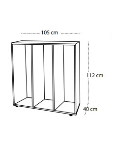 MUEBLE CUBETERO 3 COLUMNAS 2