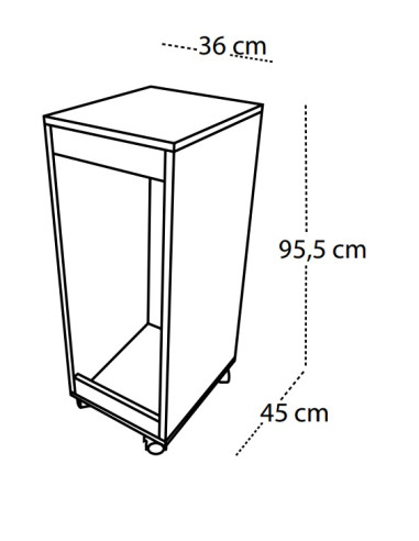CUBETERO DOBLE ACCESO 1 COLUMNA