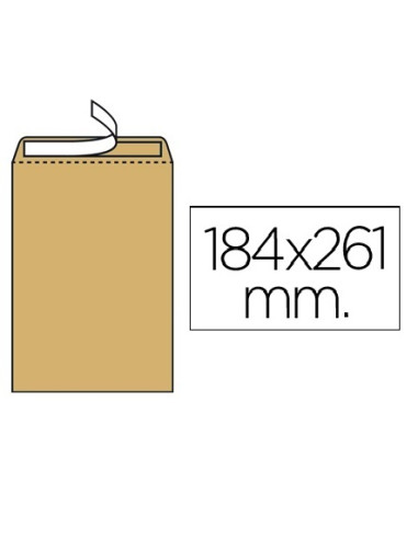 BOLSAS KRAFT 184 x 261 mm. Caja 250...