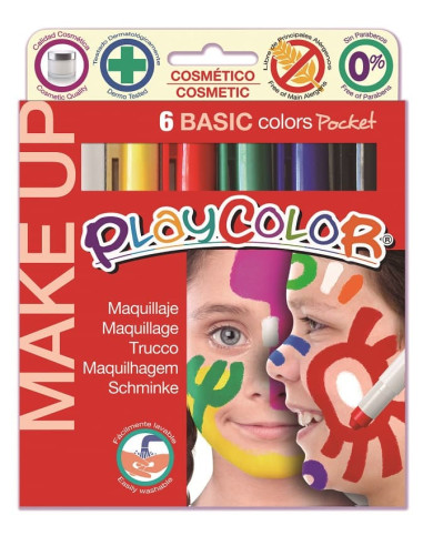 PLAYCOLOR MAKE-UP POCKET  6 colores...