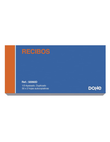 TALONARIO DOHE RECIBOS DUPLICADO