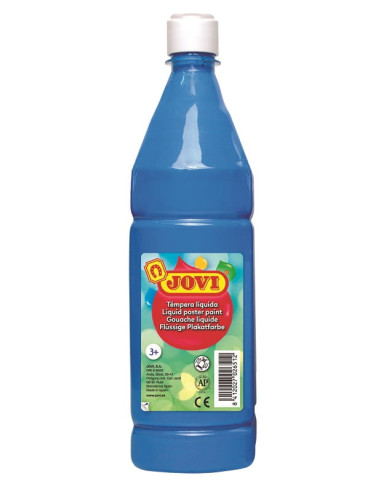 TÉMPERA LIQUIDA JOVI 1.000 ml AZUL CYAN