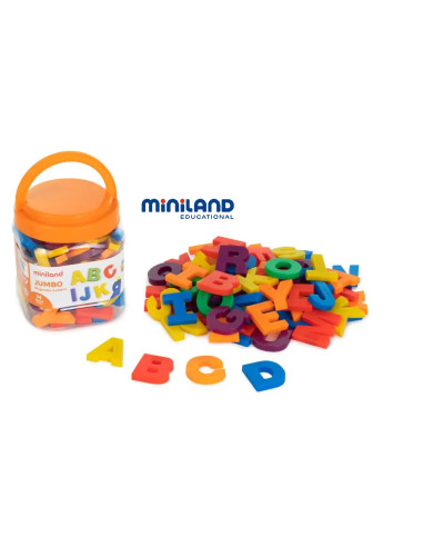 LETRAS MAGNÉTICAS JUMBO 74 pzs MINILAND
