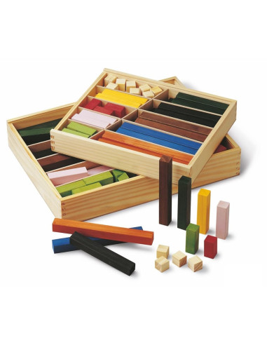 CAJA REGLETAS MADERA FAIBO 174 PIEZAS...