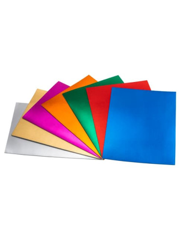 PACK 3 HOJAS GOMA EVA METALIZADA ROJA...