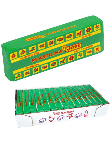 PLASTILINA JOVI 150 g VERDE CLARO 15 uds