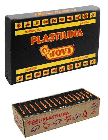 PLASTILINA JOVI 350 g NEGRA 15 uds