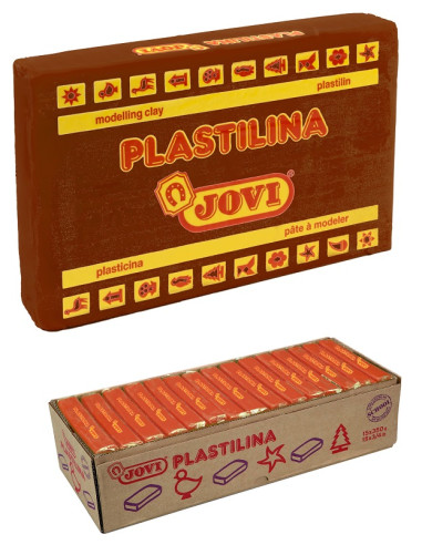 PLASTILINA JOVI 350 g MARRÓN 15 uds